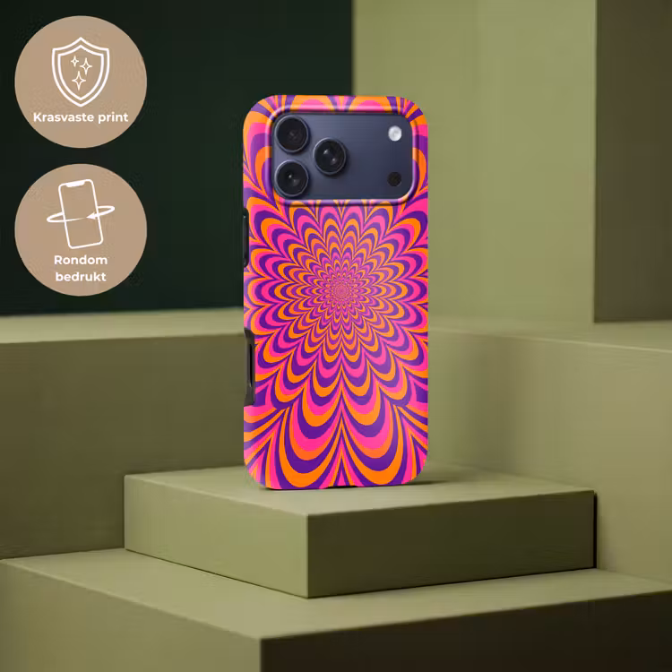 Telefoonhoesje Toughcase - Patroon - Optisch - Kleurrijk — 7