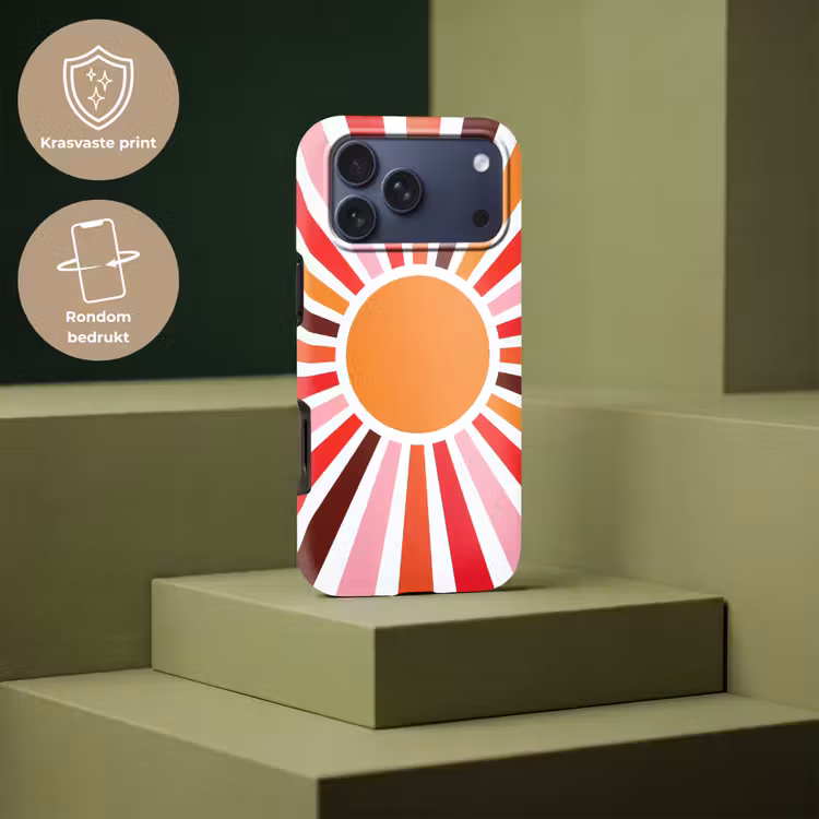 Telefoonhoesje Toughcase - Zon - Stralen - Abstract - Kleurrijk — 7