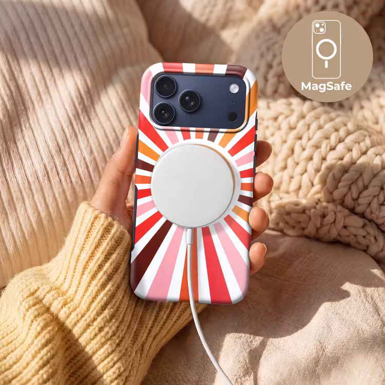 Telefoonhoesje Toughcase - Zon - Stralen - Abstract - Kleurrijk — 8
