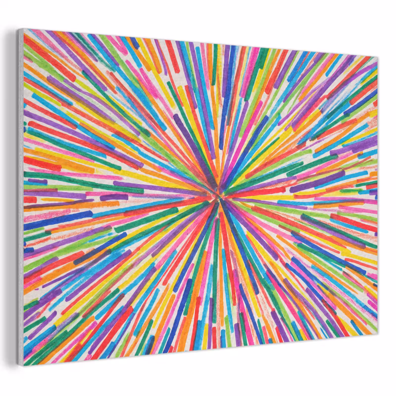 Akoestisch schilderij - Lijnen - Kleurrijk - Abstract — 1