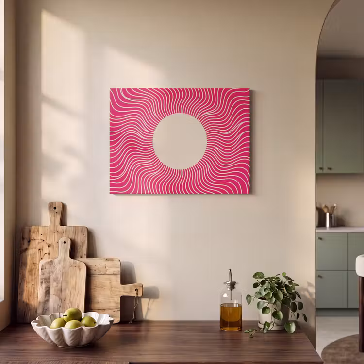 Akoestisch schilderij - Abstract - Patroon - Roze — 4