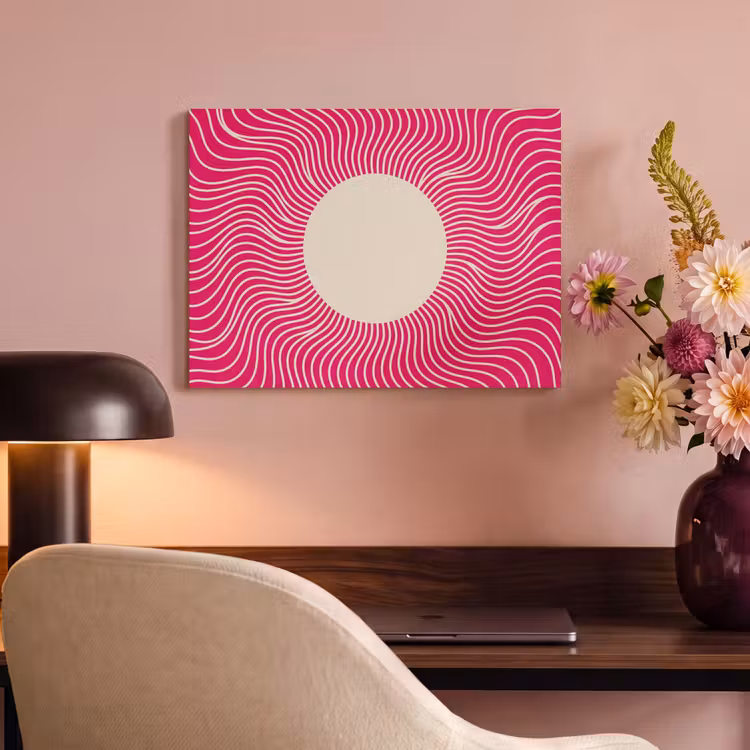 Akoestisch schilderij - Abstract - Patroon - Roze — 6