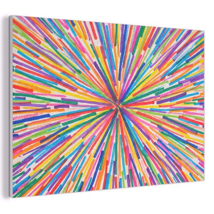 Akoestisch schilderij - Lijnen - Kleurrijk - Abstract — 1