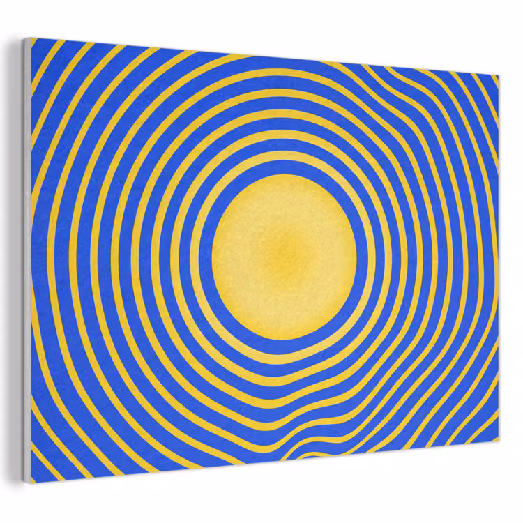 Akoestisch schilderij - Abstract patroon - Blauw — 1