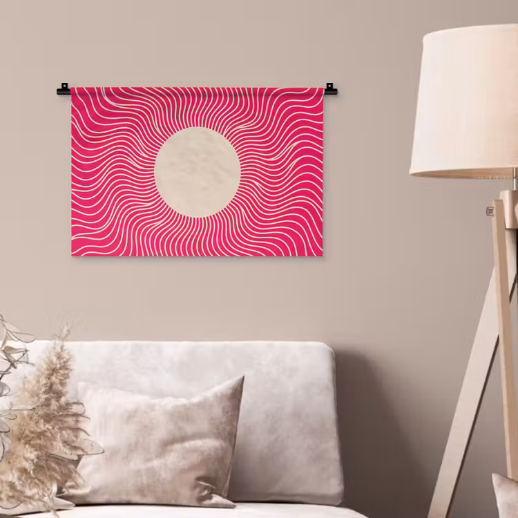 Wandkleed - Abstract - Patroon - Roze — 2