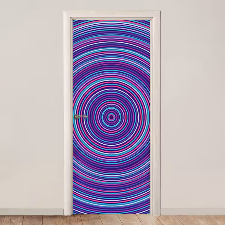 Deursticker - Abstract - Cirkels - Kleurrijk — 1