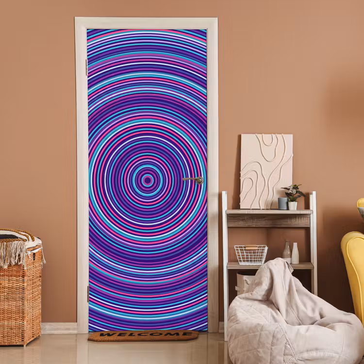 Deursticker - Abstract - Cirkels - Kleurrijk — 2