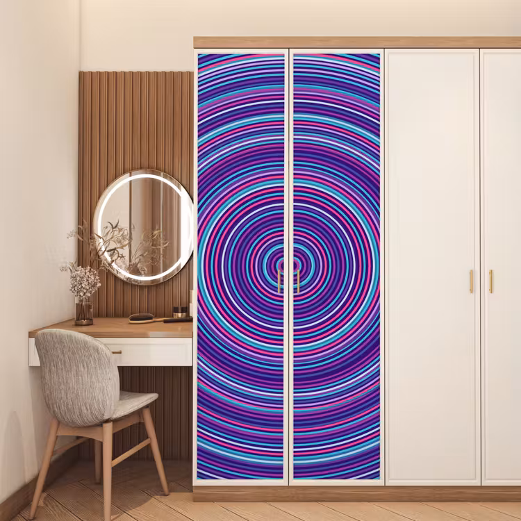 Deursticker - Abstract - Cirkels - Kleurrijk — 5