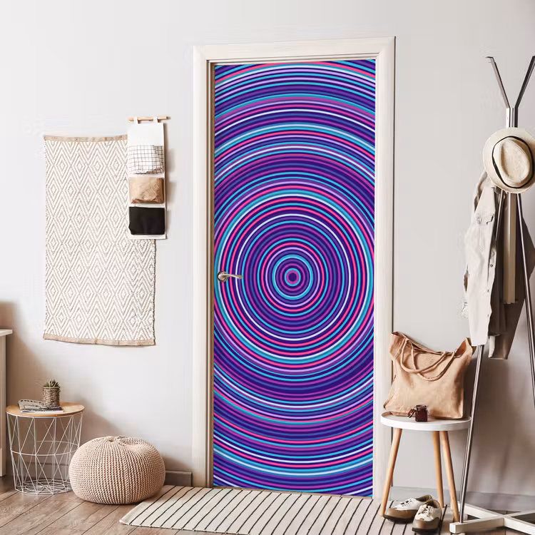 Deursticker - Abstract - Cirkels - Kleurrijk — 8