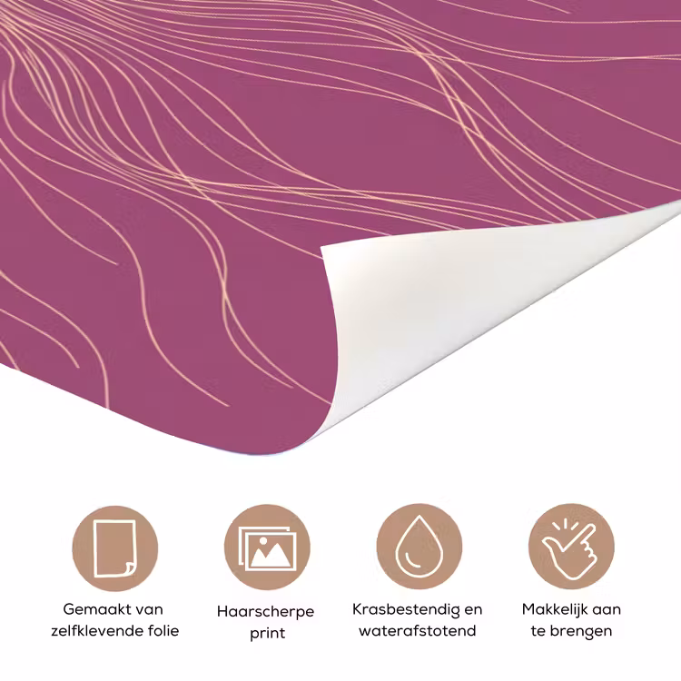 Deursticker - Lijnen - Patroon - Abstract — 3