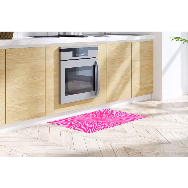 Keukenloper - Patroon - Optisch - Roze — 2