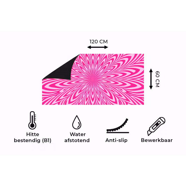 Keukenloper - Patroon - Optisch - Roze — 5