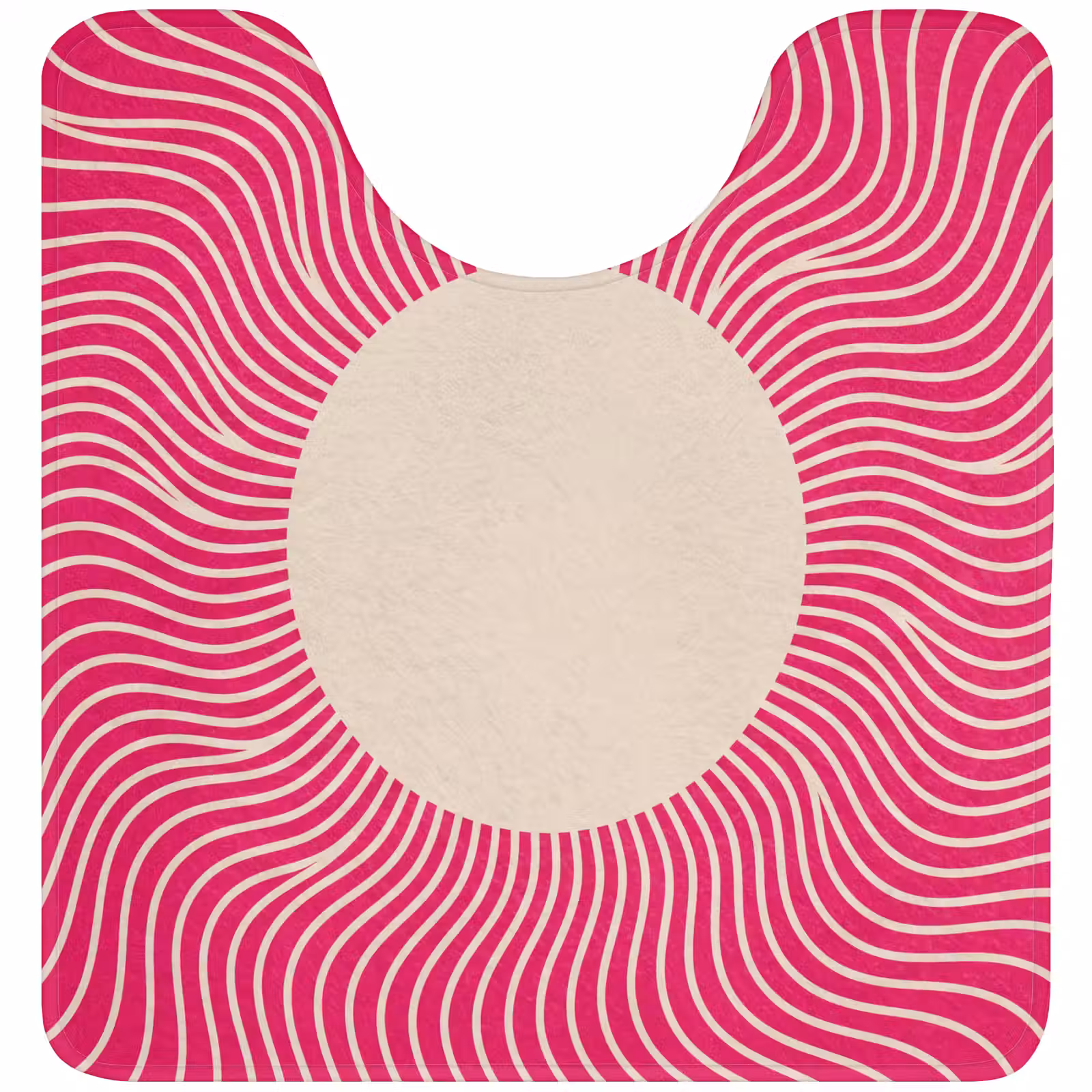 Wc Mat - Abstract - Patroon - Roze — 1