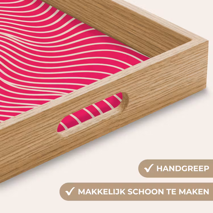 Dienblad - Abstract - Patroon - Roze — 5