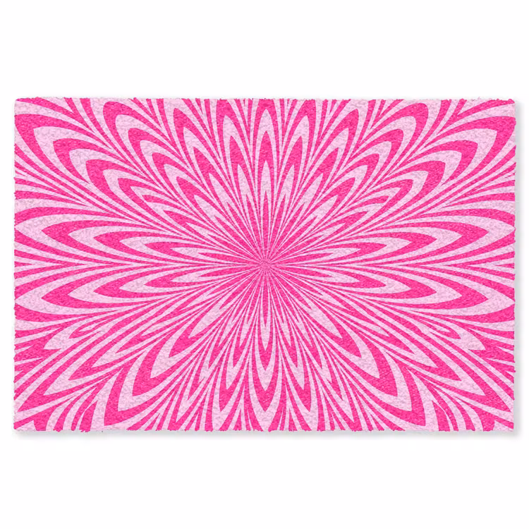 Vloerkleed - Patroon - Optisch - Roze — 1