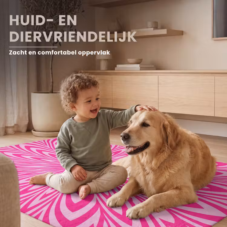 Vloerkleed - Patroon - Optisch - Roze — 6