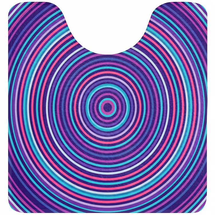 Wc Mat - Abstract - Cirkels - Kleurrijk — 1