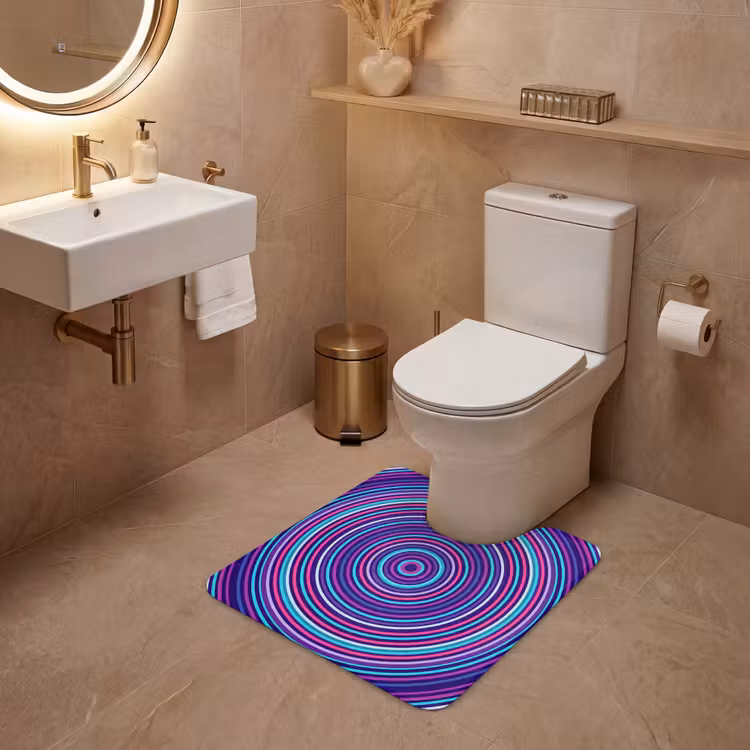 Wc Mat - Abstract - Cirkels - Kleurrijk — 3