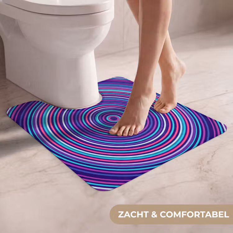 Wc Mat - Abstract - Cirkels - Kleurrijk — 5