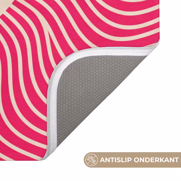 Wc Mat - Abstract - Patroon - Roze — 4