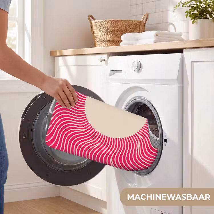 Wc Mat - Abstract - Patroon - Roze — 6