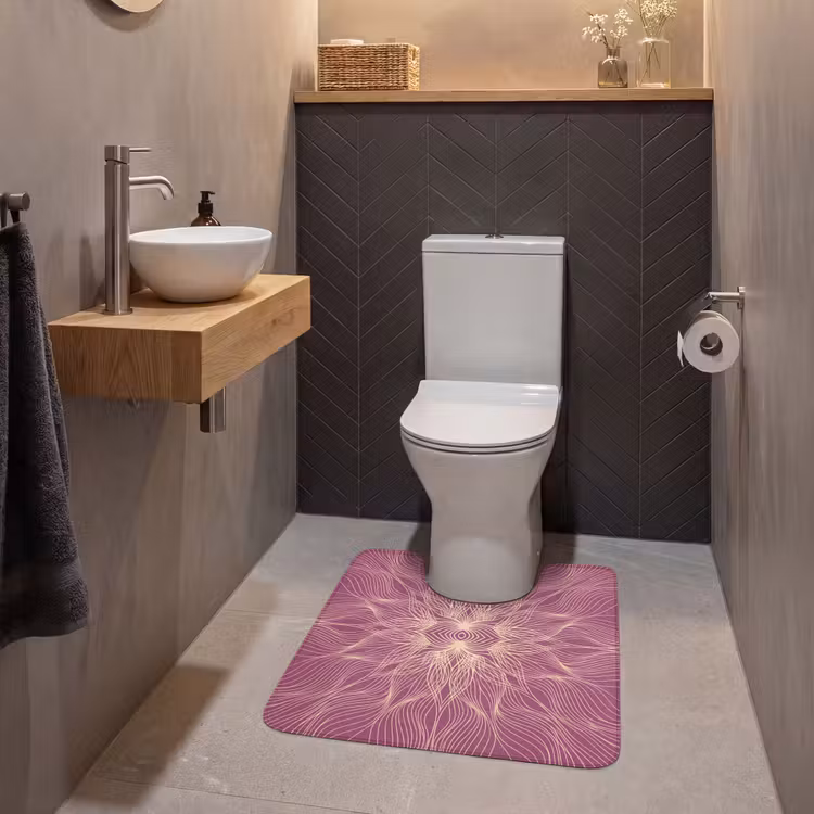 Wc Mat - Lijnen - Patroon - Abstract — 2
