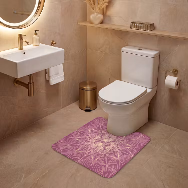 Wc Mat - Lijnen - Patroon - Abstract — 3