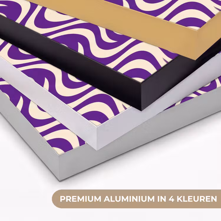 Art Frame - Abstract - Golven - Optisch - Modern - Paars — 2