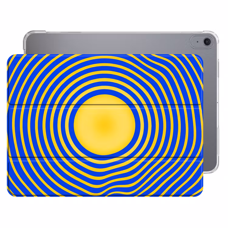 iPad hoes - Abstract patroon - Blauw — 1