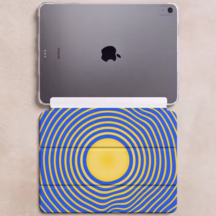 iPad hoes - Abstract patroon - Blauw — 6