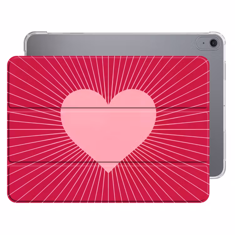 iPad hoes - Hart - Stralen - Liefde - Abstract - Roze — 1