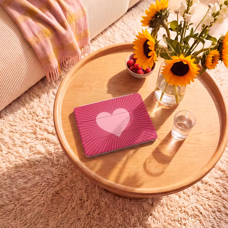 iPad hoes - Hart - Stralen - Liefde - Abstract - Roze — 2
