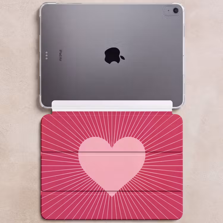 iPad hoes - Hart - Stralen - Liefde - Abstract - Roze — 6