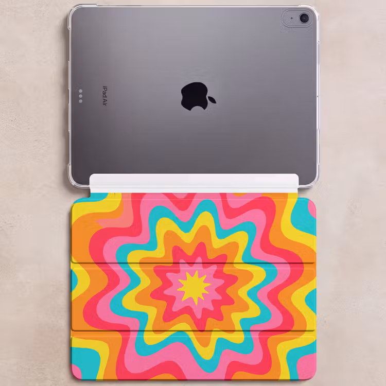 iPad hoes - Patroon - Golvend - Kleurrijk — 6
