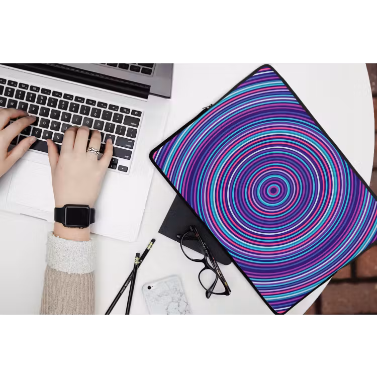 Laptophoes - Abstract - Cirkels - Kleurrijk — 3