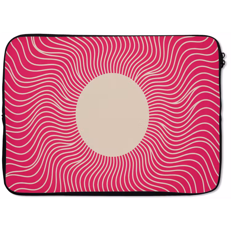 Laptophoes - Abstract - Patroon - Roze — 1