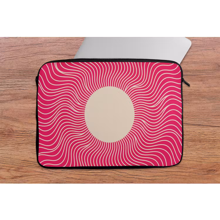 Laptophoes - Abstract - Patroon - Roze — 2