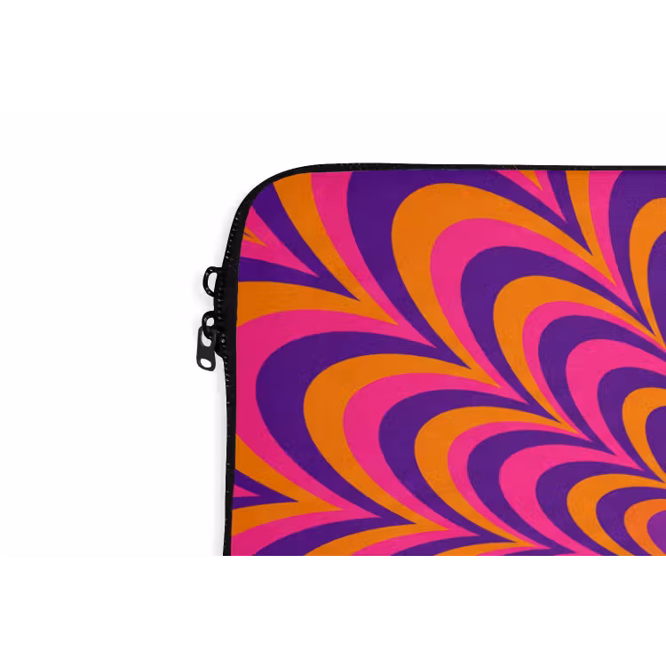 Laptophoes - Patroon - Optisch - Kleurrijk — 5