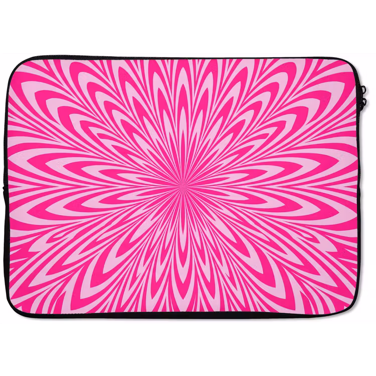 Laptophoes - Patroon - Optisch - Roze — 1
