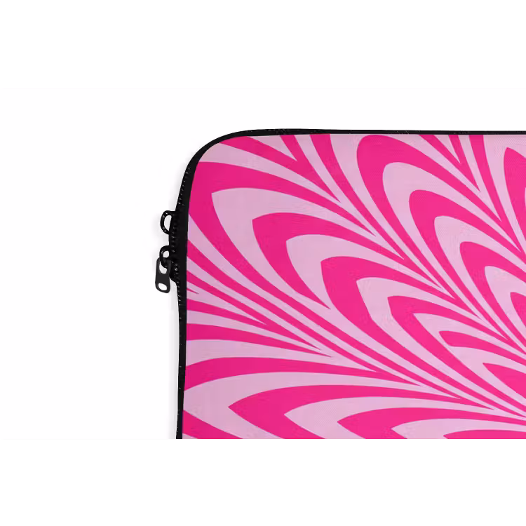 Laptophoes - Patroon - Optisch - Roze — 5
