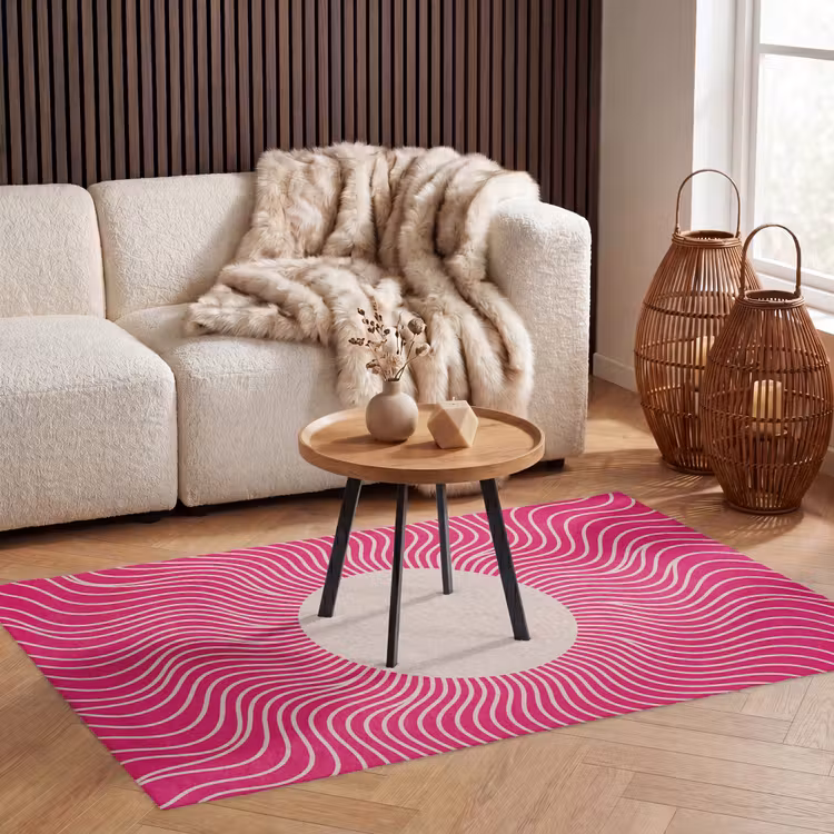 Vloerkleed - Abstract - Patroon - Roze — 3
