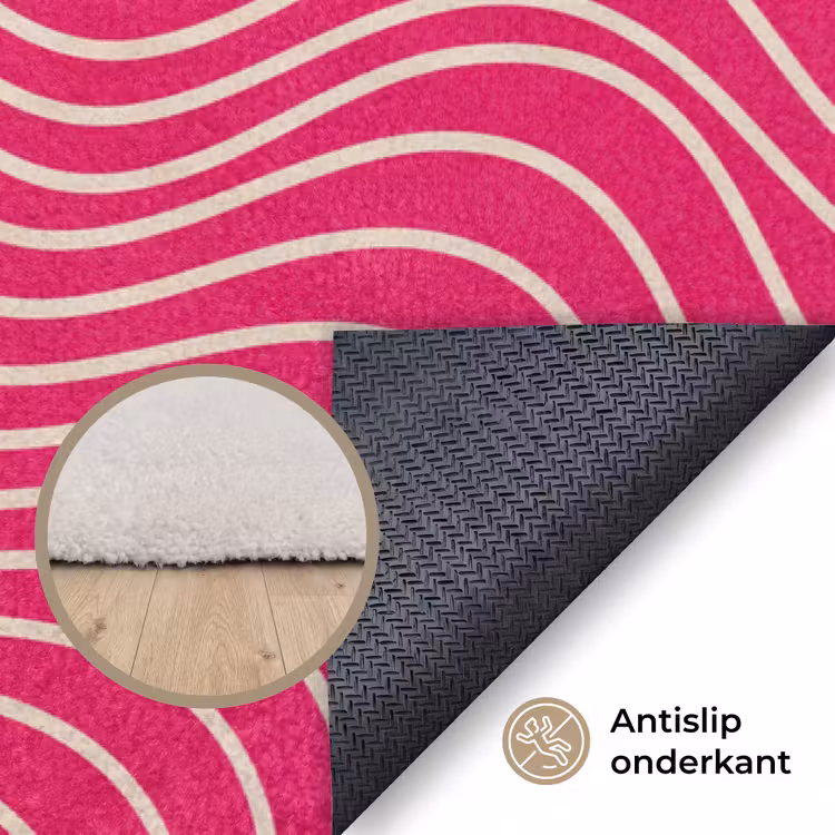 Vloerkleed - Abstract - Patroon - Roze — 4