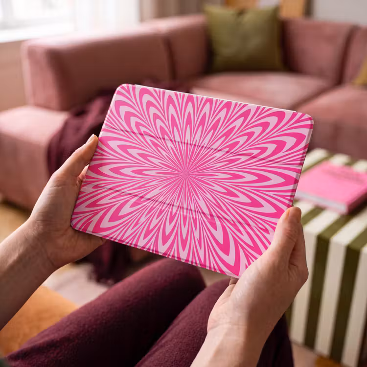 iPad hoes - Patroon - Optisch - Roze — 4