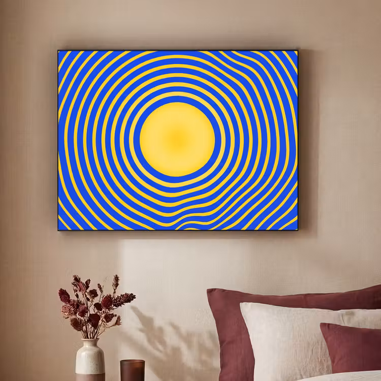Art Frame - Abstract patroon - Blauw — 3