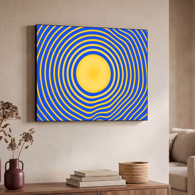 Art Frame - Abstract patroon - Blauw — 7