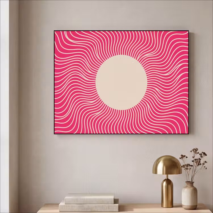 Art Frame - Abstract - Patroon - Roze — 5