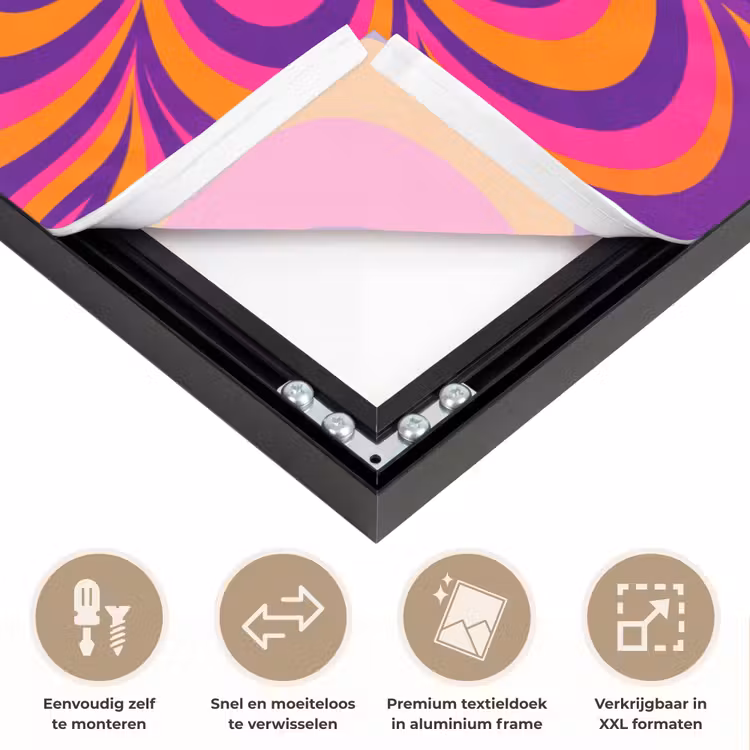 Art Frame - Patroon - Optisch - Kleurrijk — 4