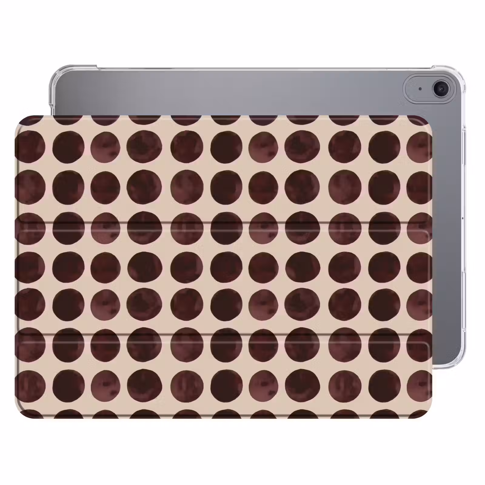 iPad hoes - Stippen - Patroon - Bruin — 1
