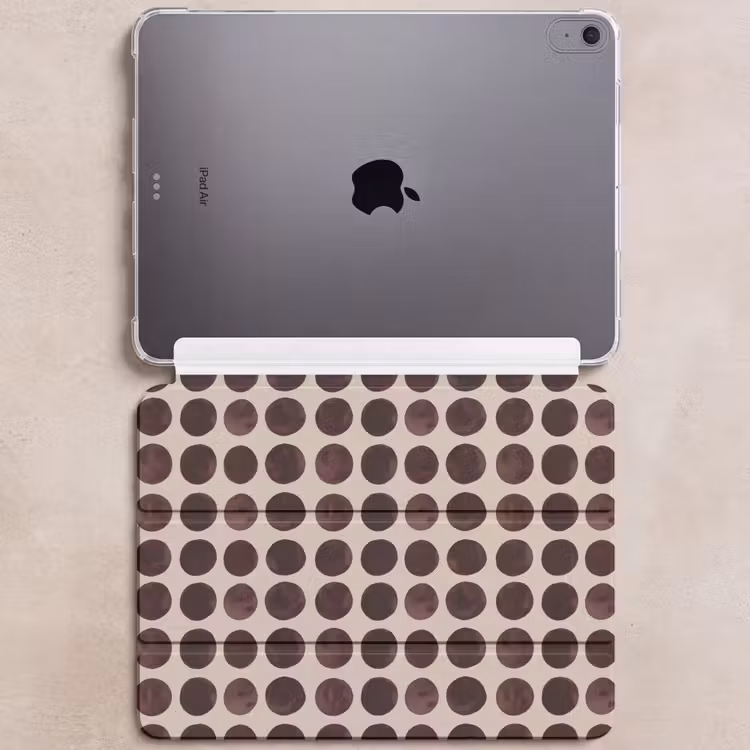 iPad hoes - Stippen - Patroon - Bruin — 6