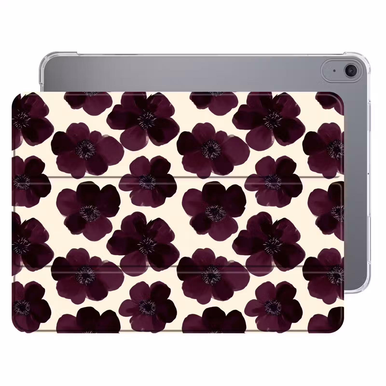 iPad hoes - Bloemen - Aquarel - Paars — 1